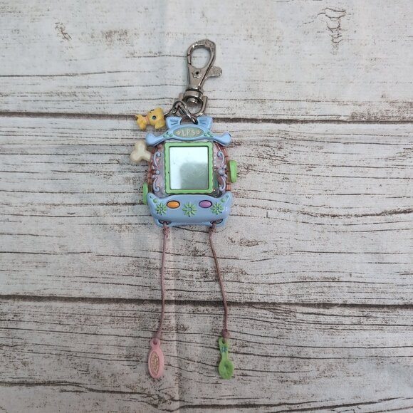 Littlest Pet Shop Virtual Pet Keychain LPS Digital Toy Blue Tested - Picture 1 of 6